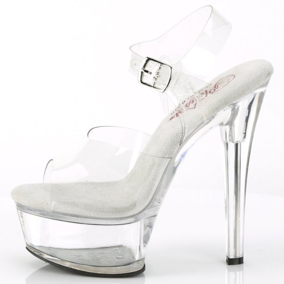 Platform Comfort Width High Heel Shoes - Picture 2 of 5